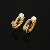 EH1185 Zhao Lusi Aretes de Lujo Ligero con Forma de Serpiente de Zircón Aretes Año de la Serpiente Aretes Anillo Aretes Sin Agujeros en las Orejas Aretes de Plato de Incienso de Mosquito
