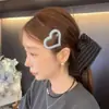 Pinza para el pelo de estilo coreano Ouni, color azul denim con forma de corazón, para mujer, nuevo 2025, pinza lateral para flequillo, pinza BB, accesorios para el cabello