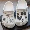 Aleación de Cristal Iridiscente de Alta Calidad Cadena de Perlas de Alta Gama Accesorio para Zueco Flor para Zapato Hebilla Decorativa Accesorio Hebilla para Zapato