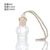 Botella difusora para coche con cordón, botella difusora de aceites esenciales, botella de fragancia transparente para coche en stock