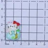 Accesorios de Resina para Pastel de Gato Lindo de Dibujos Animados Pegamento de Crema Estuche de Teléfono DIY Pasador Accesorio para el Cabello Imán para Refrigerador Zuecos