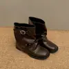 Botas plataforma femininas de emagrecimento estilo coreano, novas botas de vestir versáteis retrô para o outono de 2026 com solas macias e canos curtos