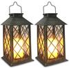 Explosiones transfronterizas luces solares para jardín exteriores luces de viento tipo vela luces decorativas para césped de jardín luces de vela vintage