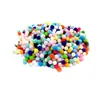 1cm 100 Bolas de Pelo de Color Gradiente Materiales de Producción Creativa DIY para Niños Jardín de Infancia Juguete de Bola de Felpa Accesorios