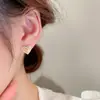 Pendientes de amor con circonita irregular plisada de venta caliente transfronteriza diseño personalizado pendientes estilo ins pendientes de网红 pendientes al por mayor