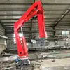 Grúa de brazo plegable hidráulica montada en vehículo de 3-16 toneladas no estándar personalizada grúa fija a prueba de explosiones para minería grúa para barcos
