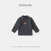 Ropa de Invierno Ropa Interior para Bebé Dudu Camiseta de Manga Larga Media para Niños Top Cálido de Otoño e Invierno Ropa para Niños