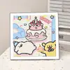 Animación de Dibujos Animados Nueva Pintura de Diamantes Kuromi DIY Juguetes de Pintura de Diamantes Hechos a Mano para Niños con Marco de Fotos Mesa Regalo