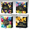 Bolsa de Regalo de Cumpleaños de Dibujos Animados Bolsa Tote para Regalo de Fiesta Bolsa Creativa de Cartón Blanco Bolsa de Compras con Texto Impreso