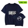 Suministro transfronterizo Ghost Blade nueva camiseta de manga corta de verano para mujer cuello redondo parejas ropa suelta de media manga al por mayor