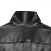Ropa de Mujer 2026 Verano Nuevo Estilo Estilo Europeo y Americano Chaqueta de Motocicleta Negra con Cuello Alto Chaqueta de Imitación de Cuero 4391892