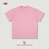 Camiseta Masculina Bk Handmade Colorida com Bolinhas 235g Algodão Puro com Toque Fresco Manga Curta Estilo Americano Marca Tendência Jovem Casual Solta.