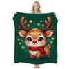 Manta de Franela de Ángel Navideño Simple Transfronteriza, Manta Cubierta para Aire Acondicionado Estampada, Manta Temática Navideña, Personalizable