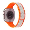 Adecuado para Correa de Apple Watch S10 Tres Piezas Completamente Magnética Ultra Generación 1-9 Se Correa de Silicona Bicolor