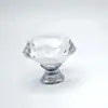 Atacado do Fabricante Maçanetas Coloridas de Cristal Diamante de 30mm para Gavetas de Móveis, Armários, Portas de Guarda-roupa, Maçanetas de Liga de Alumínio