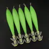 Anzuelo Luminoso para Calamar Anzuelo de Barril Soplado Anzuelo de Tinta Anzuelo para Calamar Pequeño para Pesca Nocturna Anzuelo de Pesca Fluorescente Anzuelo de Ancla Anzuelo de Cebo Falso