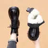 Botas Martin de cuero suave con suela gruesa para mujer, nuevo estilo fino de primavera y otoño 2026, botines de moda británica, botines populares para combinar con faldas