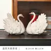 Adorno de Cisne de Resina para Mascota de Té, Decoración Creativa para el Hogar para Sala de Estar y Oficina, Se Puede Usar como Decoración de Mesa de Té en Estilo Chino Nuevo
