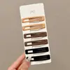 Grampo de cabelo elegante com bolinhas estilo coreano para franja, presilha lateral floral de luxo leve, acessório de cabelo tipo bobby pin
