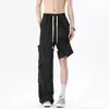 Pantalones Rectos Tie-Dye de Moda Americana para Hombre Verano Seda de Hielo Casual Sueltos Tallas Grandes Versátiles Deportivos Delgados Paracaídas Largos