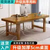 Mesa de madeira maciça, mesa de escritório, bancada retangular para quarto em casa, mesa de escrita simples para estudante, mesa para computador de mesa