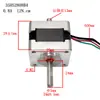 Motor de passo miniatura bifásico 35, comprimento 28mm 12Ncm/34mm 18N.cm 0,8/0,4A, pequeno motor de passo