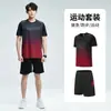 Traje esportivo de secagem rápida transfronteiriço para homens, camiseta de manga curta para corrida de verão, treinamento esportivo e fitness, artigos esportivos de Guangzhou