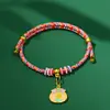2025 Nuevo Festival del Bote del Dragón Pulsera de Cuerda Colorida Tejida a Mano Regalo Pulsera para Niños Pulsera de Buena Suerte para Adultos Ajustable