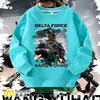 Delta Game Action Weilong Ropa Periférica Sudadera Infantil con Forro Estilo Otoño e Invierno Chaqueta Unisex para Estudiantes Ropa Infantil