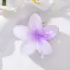 Pinza para el pelo de flor de Plumeria grande transfronteriza europea y americana, accesorio para el pelo, pasador para mujeres, pinza de garra, pinza de tiburón para fotografía de playa
