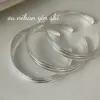 Pulsera Trenzada de Plata de Ley S925 Ouni Han para Mujer Diseño de Nicho Retro Elegante Simple Versátil