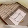 Collar Pequeño de Perlas de Lujo Ligero, Gargantilla Elegante y de Moda con Nuevo Diseño Popular 2026, Cadena Exquisita y Simple para la Clavícula