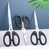 Tijeras de oficina al por mayor en stock, tijeras para cortar papel DIY para estudiantes, tijeras de acero inoxidable para cocina doméstica, tijeras para manualidades infantiles