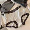 Calzoncillo Boxer Gris Pequeño ~ Estilo Deportivo Ropa Interior Clase A para Mujer, Entrepierna Antibacteriana, Talla Grande, Cintura Media, Cubre Cadera, Boxer Briefs que No Aprietan