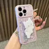 Funda de teléfono de gato graffiti adecuada para Apple 17 Pro Max, iPhone 18, Huawei, con ventana en forma de corazón funda blanda
