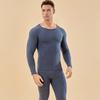 Traje de seda de cachemira más terciopelo calefactable cálido para hombre y mujer ropa de otoño pantalones de otoño ajustados a prueba de frío ropa interior cálida al por mayor