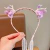 Faixa de cabelo infantil Faixa de cabelo Hanfu Flor Antiga Headwear Meninas Antiderrapante Headband Princesa Quebrado Hairpin Mulheres
