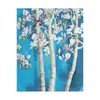 Fábrica de pintura al óleo digital DIY de nieve para ventana, venta al por mayor, marco combinado sin marco, buen marco interior estirado, estilo de generación de múltiples bordes