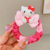 Internet Celebrant Cartoon Kulomi Headband Faixa de cabelo infantil Faixa de borracha tecida para meninas Gravata Bola Cabeça para meninas Acessórios para a cabeça