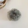 Scrunchie de Rede Francesa com Miçangas Estilo Super Fada para Mulheres, Suave e Elegante, Presilha de Cabelo Versátil para Rabo de Cavalo Baixo, Acessório de Cabelo Elástico