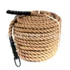 Cuerda de Escalada para Trabajos en Altura de Bomberos Cuerda Trenzada de Yute Multicuerda de Emergencia al Aire Libre Cuerda de Entrenamiento de Fuerza de Brazo de 38 mm