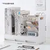 Estante de Livros para Mesa Vertical com Gavetas, Organizador de Livros, Rack de Armazenamento e Organização de Livros