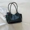 2026 Bolso Tote Nuevo con Patrón Tejido, Bolso de Hombro de Gran Capacidad para el Trabajo, Bolso de Mano Color Sólido Estilo Coreano, Bolso de Hombro de Moda