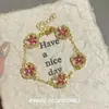 Pulsera de Pedrería Colorida de Alta Gama, Elegante y Lujosa, Exquisita Pulsera con Diseño de Nicho, Joyería Personalizada y Elegante