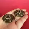 Porta incienso de hilo zen con nueve agujeros, mini incienso de loto con forma de calabaza de cobre, base de incienso de hilo con forma de gota de agua, quemador de incienso antiguo