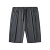 Calças de cinco pontos de seda gelada masculinas verão fino plus size solto all-match secagem rápida calças de comprimento médio shorts de corrida em casa