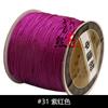 Venta al por mayor de productos genuinos de la marca Taiwán Lisi n.°. Hilo de jade de 72 colores, hilo trenzado hecho a mano, cuerda roja, hilo de nudo chino.