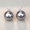 Pendientes de perla de plata de ley 925 para mujer, de alta gama, con circonitas, elegantes, de estilo chino, para otoño e invierno, en plata.