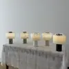 Luminária de Mesa Decorativa de Mármore de Luxo Leve para Designer Luminária de Cabeceira Modelo de Quarto Quarto Estudo Decoração Suave Moderna Criativa