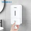 Dispensador de Jabón Líquido para Manos de Espuma Dispensador de Jabón para Montar en Pared Caja para Desinfectante de Manos sin Taladro Botella de Detergente para Cocina Limpieza